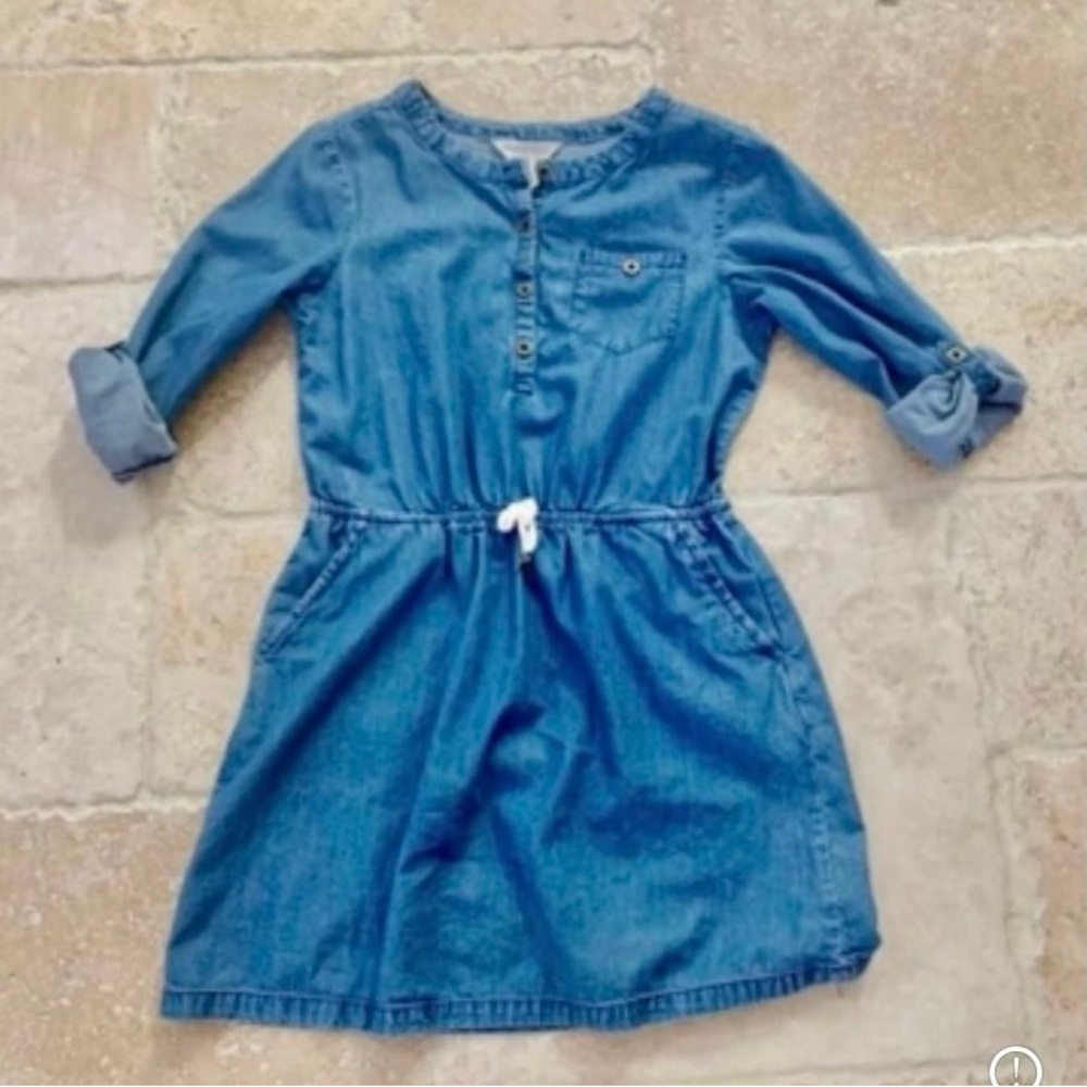 Forever 21 Blue Buttoned A-Line Dress